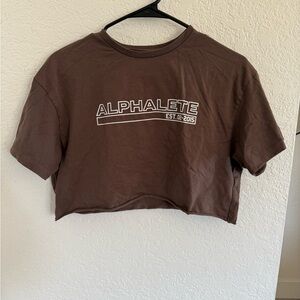 Alphalete Chocolate Brown Lifestyle Tee